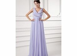 Unbranded Ethereal Chiffon Sexy V-neck Beading Empire