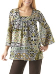 Unbranded Ethnic print volume blouse