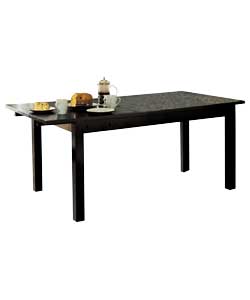 Unbranded Etna Black Ash Extendable Dining Table