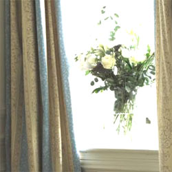 Our 100% cotton furnishings feature neoclassical designs