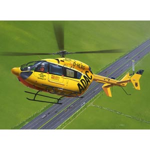 Unbranded Eurocopter EC145 ADAC/Rega plastic kit 1:72