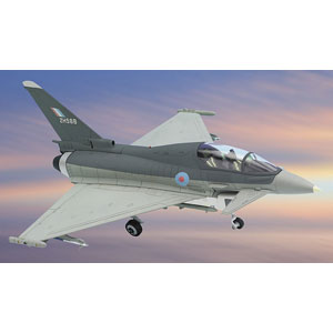 A detailed  collector quality diecast replica of the Eurofighter Typhoon UK Test Flight 1994. Each A