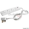 Unbranded Eurosonic 4 Way 2Mtr Extension Lead With Neon