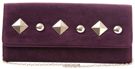 Unbranded Evangelina large stud clutch bag