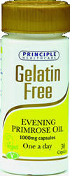 Evening Primrose Oil 1000mg x 30 Gelatin Free Capsules by Principle Healthcare