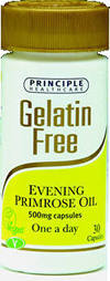 Evening Primrose Oil 500mg x 30 Gelatin Free Capsules by Principle Healthcare