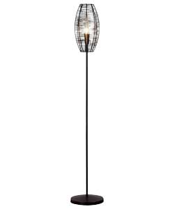 Unbranded Evie Black Wire Floor Lamp