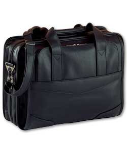 Leather effect lightweight laptop business case. 2