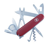 Handles: Cellidor 91 mm 3 1/2  Features:   Large blade Small blade Corkscrew Can opener Small