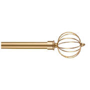 Extendable Metal Curtain Pole 120-210cm Cage