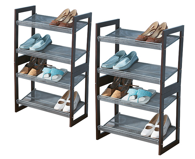 Unbranded Extending Shoe Rack (Set of 4) - Buy 4 - SAVE andpound;12