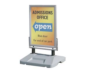 Unbranded External sprung freestanding poster stands