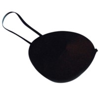 Eyepatch Black Satin on Elastic