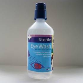 This is the largest single eyewash bottle that we stock and is found in a number of our eyewash kits