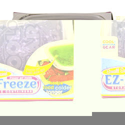 Unbranded Ez-Freeze Chiilled Storage Containers - Square Triple Pack