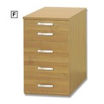 (F) Desk High Pedestal