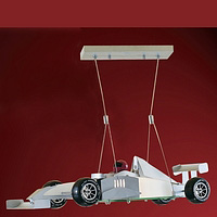 Unbranded F1 - Chrome and Glass Childrens Pendant Light