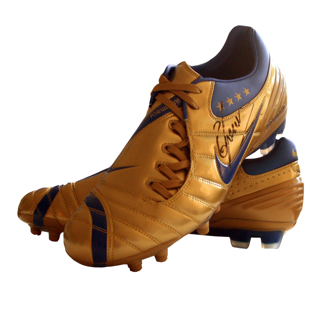 Fabio Cannavaro Signed Nike AZT90 Laser Football Boot
