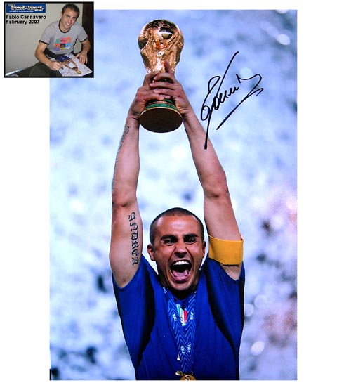 Unbranded Fabio Cannavaro signed World Cup 2006 photo
