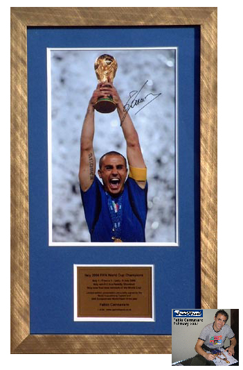 Unbranded Fabio Cannavaro signed World Cup 2006 presentation