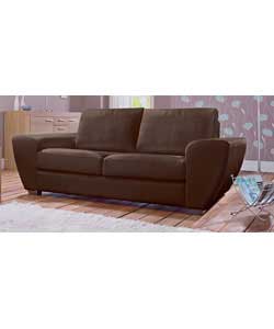 Fabrizo Large Leather Sofa - Chocolate