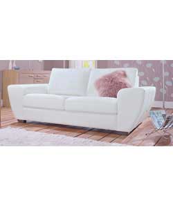 Fabrizo Large Leather Sofa - White
