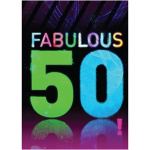Unbranded Fabulous 50! Birthday Card