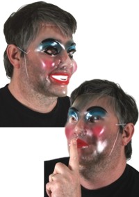 Unbranded Face Mask: Transparent Female with Make Up