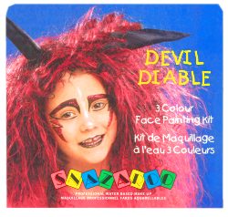 Face paints kit - 3 colour - Devil