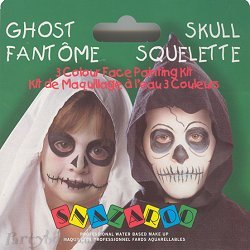 Face paints kit - 3 colour - Ghost skull