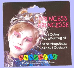 Face paints - Princess - 3 colour palette - Snazaroo