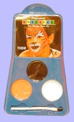 Face paints - Tiger 3 colour palette - Snazaroo