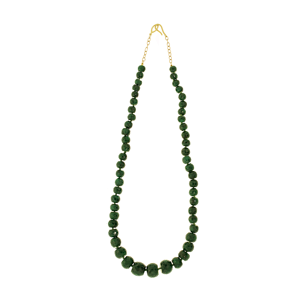 Unbranded Faceted Emerald Necklace