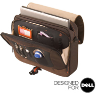 Unbranded Facets Brown/Orange Messenger Bag - Fits Laptops