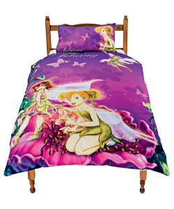 Fairies Single Duvet Cover Set - Purple
