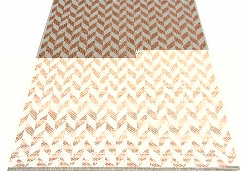 Sisal look flatwave featuring a tonal herringbone design. with latex gel back. Works wonderfully in dining rooms and kitchens. The durable. low maintenance pile wont embed dust and debris and no specialist cleaning is required. Suitable to surface sh