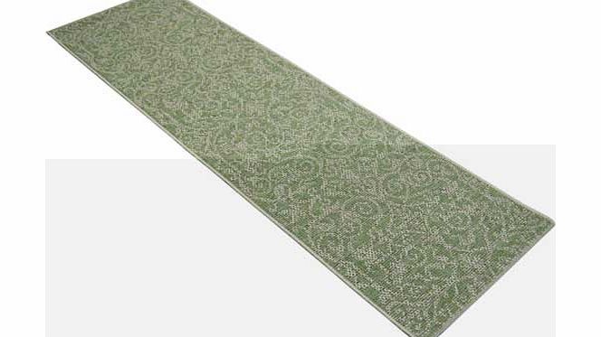Unbranded Fairmont Flatwave Ornate Runner 70x230cm - Green