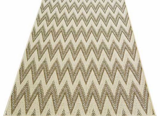 Sisal look flatwave featuring a tonal zigzag design. with latex gel back. Works wonderfully in dining rooms and kitchens. The durable. low maintenance pile wont embed dust and debris and no specialist cleaning is required. Suitable to surface shampoo