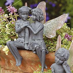 Fairy Couple Pot Sitter
