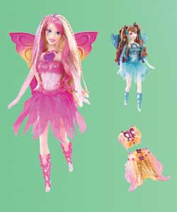 The only Fairytopia dolls with glowing snap-on fashions. Their translucent bodies light up