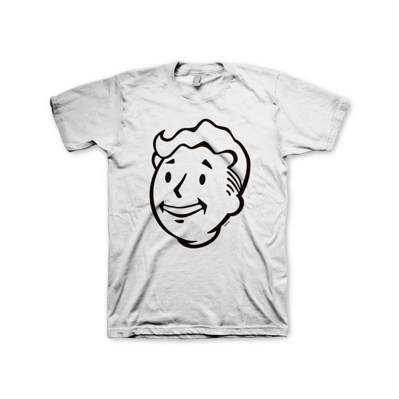 Unbranded Fallout Vault Boys Face Large T-shirt White