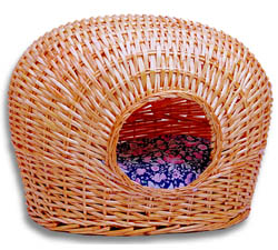 Family Pets Oval Wicker Cat Bed