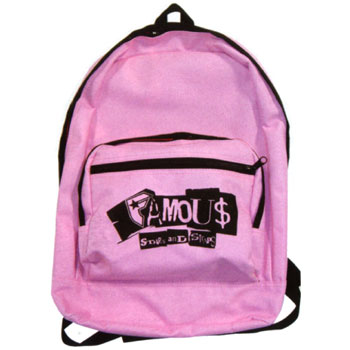 Famous Stars And Straps - Money Logo Pink Bag/Backpack