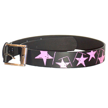 Famous Stars And Straps - Pink Punk star Belt
