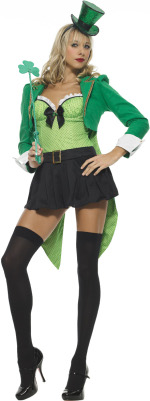 Unbranded Fancy Dress - Adult 2 Piece Clover Leprechaun Costume Small