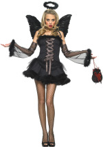 Unbranded Fancy Dress - Adult 2 Piece Dark Angel Costume Extra Small