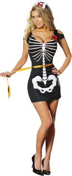 Unbranded Fancy Dress - Adult Anna Rexia Costume Medium