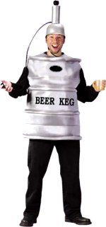 Unbranded Fancy Dress - Adult Beer Keg Costume