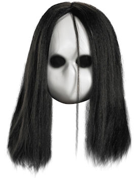 Unbranded Fancy Dress - Adult Blank Black Eyes Doll Mask