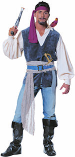 Unbranded Fancy Dress - Adult Blue Sea Pirate Costume